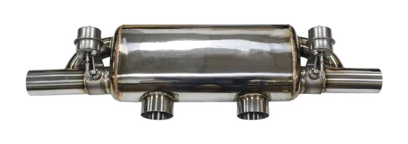 Endrohr Schalldämpfer Auto Auspuffrohr Vakuumpumpe Variable Ventilschalldämpfer Fernbedienung Edelstahl Universelle Form Zwei Ausgänge 63 Mm(70MM) von LAPPGNGFYA