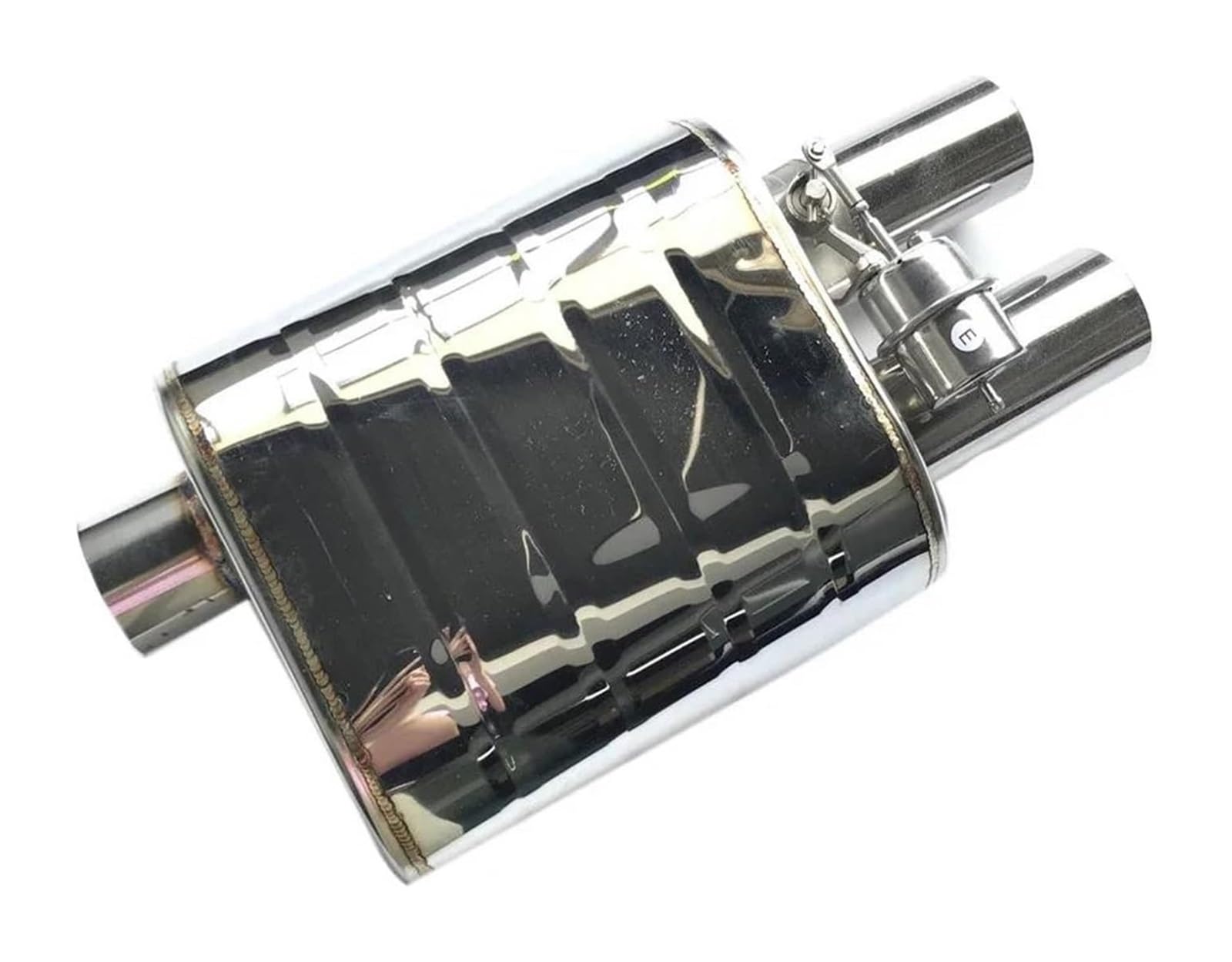 Endrohr Schalldämpfer Auto Auspuffrohr Vakuumpumpe Variabler Ventilschalldämpfer Fernbedienung Edelstahl Universell 63 Mm 2,5 Zoll(Muffler A) von LAPPGNGFYA