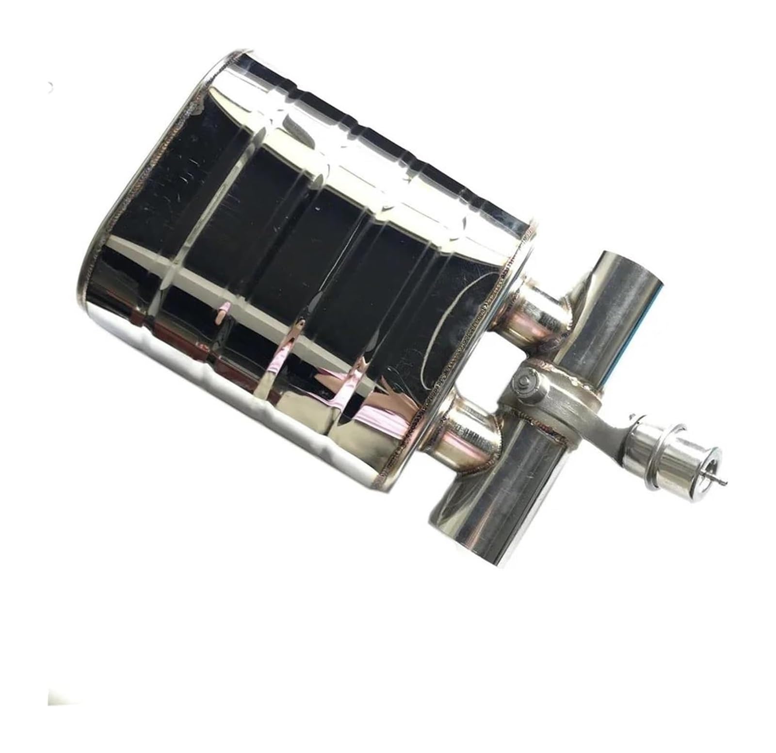Endrohr Schalldämpfer Auto Auspuffrohr Vakuumpumpe Variabler Ventilschalldämpfer Fernbedienung Edelstahl Universell 63 Mm 2,5 Zoll(Muffler C) von LAPPGNGFYA