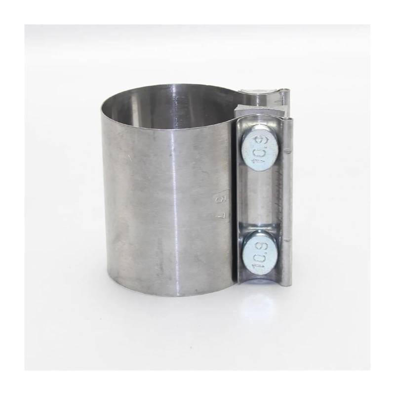 Endrohr Schalldämpfer Auto Zubehör Edelstahl Universal Auspuffrohr Verbindung Hoop Starke Klemme(68mm) von LAPPGNGFYA