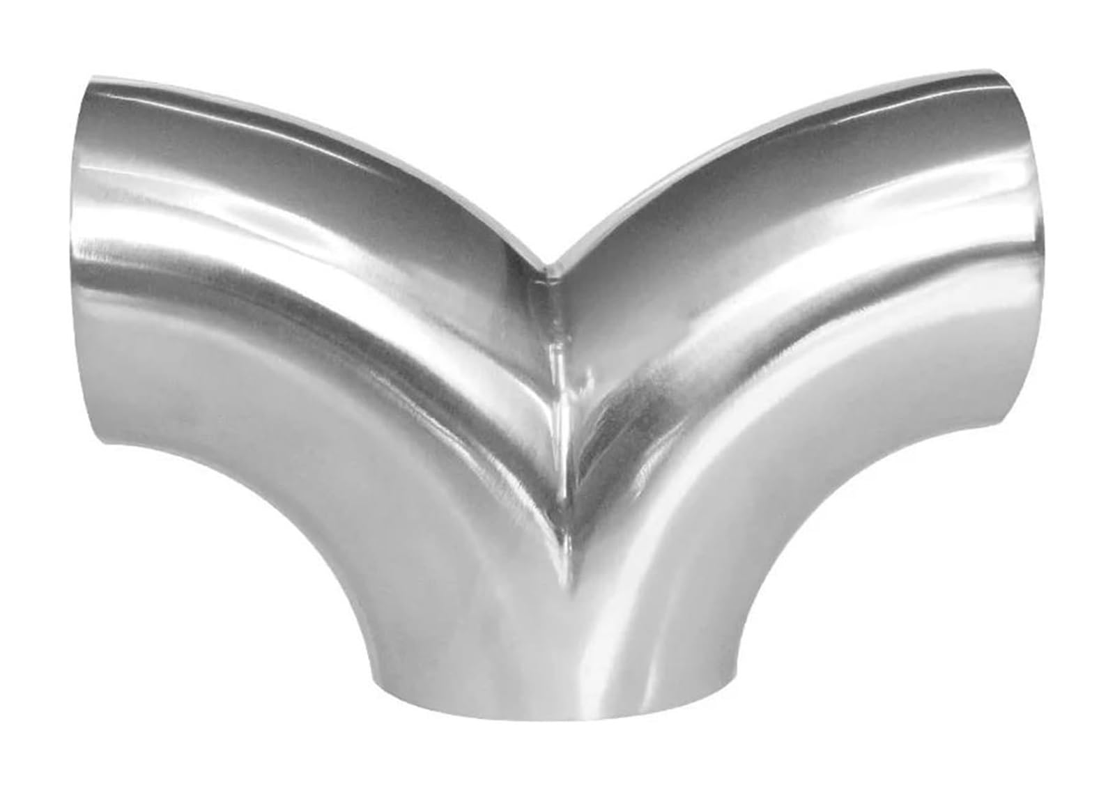 Endrohr Schalldämpfer Autozubehör 304 Edelstahl T-Rohr Universal Schweißauspuff Armaturen Fischgräten Schalldämpfer 1 STÜCKE(57-2MM) von LAPPGNGFYA
