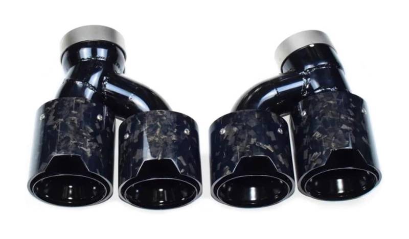 Endrohr Schalldämpfer Für 2018 2019 2020 2023 Für B&MW 5 Series G30 G31 Auspuffrohr Modifikation Quad Carbon Fiber Schalldämpfer Spitze Kopf(Carbon 5) von LAPPGNGFYA