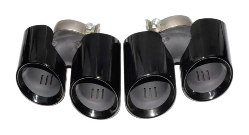 Endrohr Schalldämpfer Für 911 Für 991.1 Für 911.2 Für 992 2019-2025 Schalldämpferspitze Düse Edelstahl Auspuffendrohr Upgrade Quad Head(Black 2011-2015) von LAPPGNGFYA