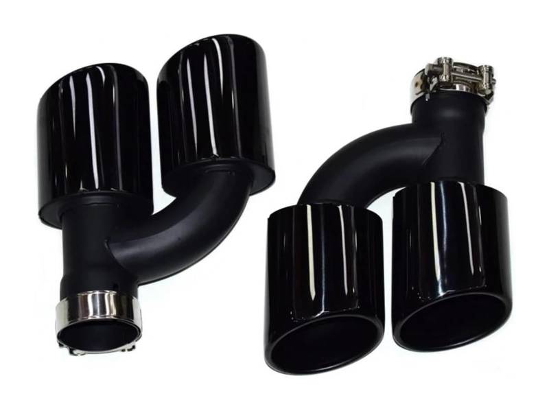 Endrohr Schalldämpfer Für A4 A5 A6 A7 Bis S4 S5 S6 S7 Schalldämpfer 60 Mm Düse 2 Stück Dual Out Edelstahl Auto Heckauspuffrohr Spitze Abdeckungen von LAPPGNGFYA