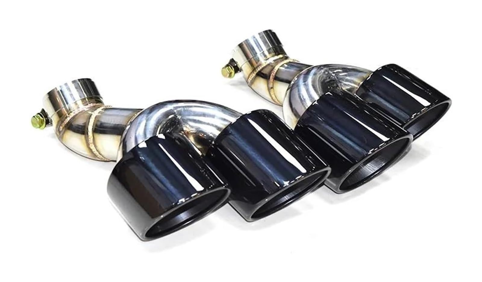 Endrohr Schalldämpfer Für A6 A7 C8 2020 2021 2022 2023 2024 Quad Carbon Fiber Auto Auspuff Spitze Schalldämpfer System Düse Schwanz Rohr(Schwarz) von LAPPGNGFYA