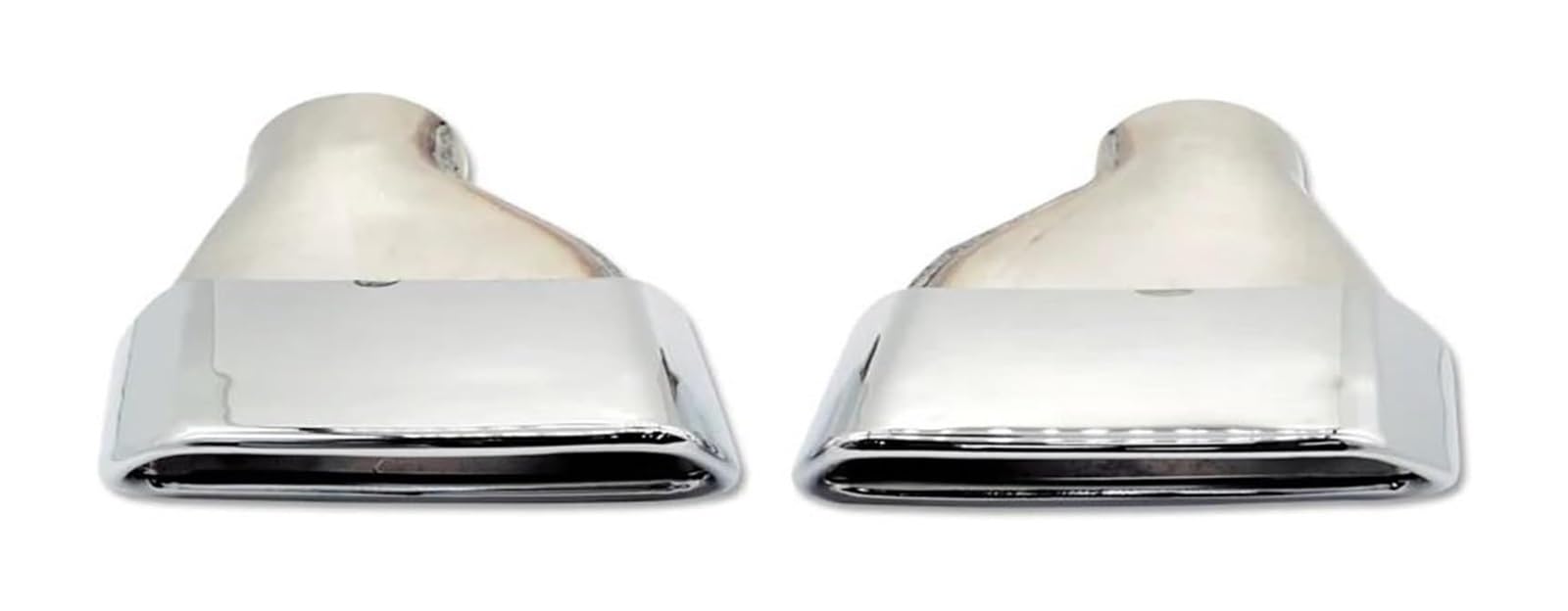 Endrohr Schalldämpfer Für B&MW 5 Series G30 G31 525i 530i 540i 2019-2023 Upgrade Auto Quadratische Mund Schalldämpfer Spitze Düse Auspuffrohre(Silber) von LAPPGNGFYA