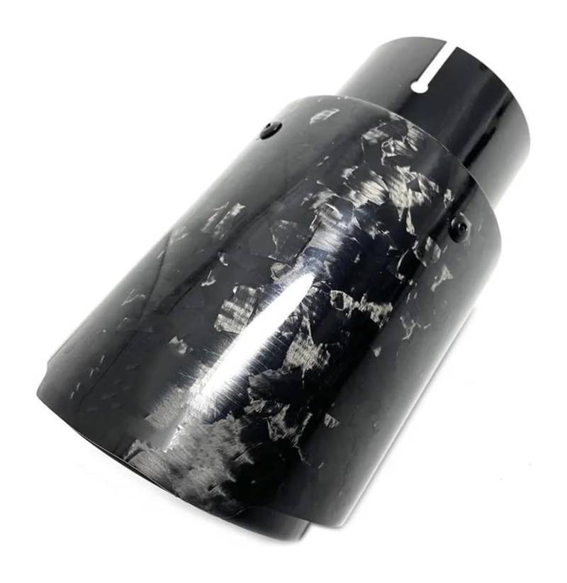 Endrohr Schalldämpfer Für B&MW E63 E90 Car Style Schmiedefaser Carbon Edelstahl Schwarz Schalldämpfer Rohr Glänzend Auspuffblende 1 Stück von LAPPGNGFYA