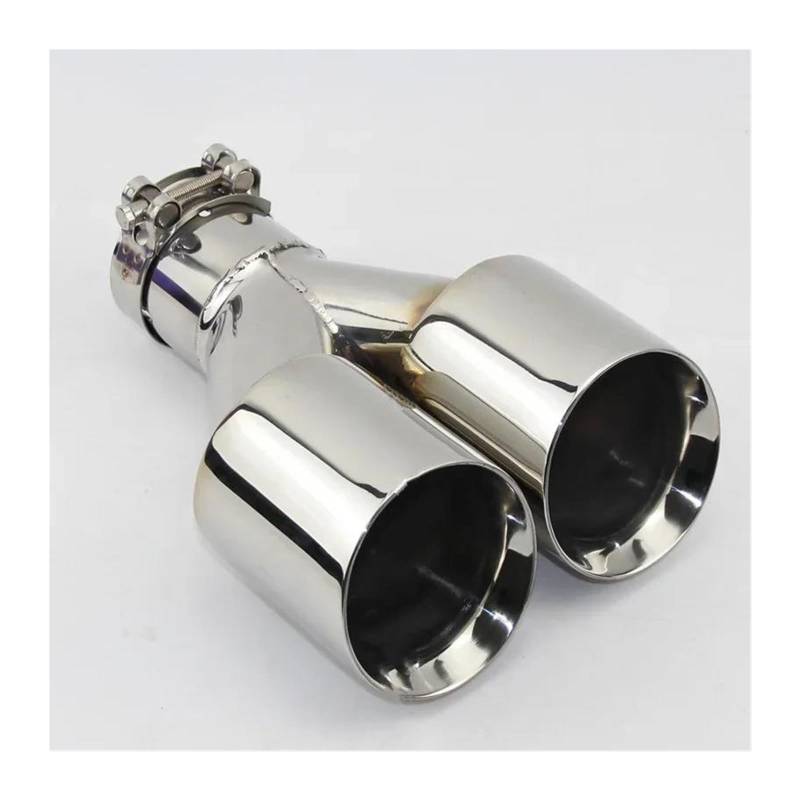Endrohr Schalldämpfer Für B&MW E90 E36 F30 Autozubehör 304 Edelstahl Y-Typ Auspuffrohr Schalldämpfer Doppelparallel Endrohr Geeignet(51MM-76MM) von LAPPGNGFYA