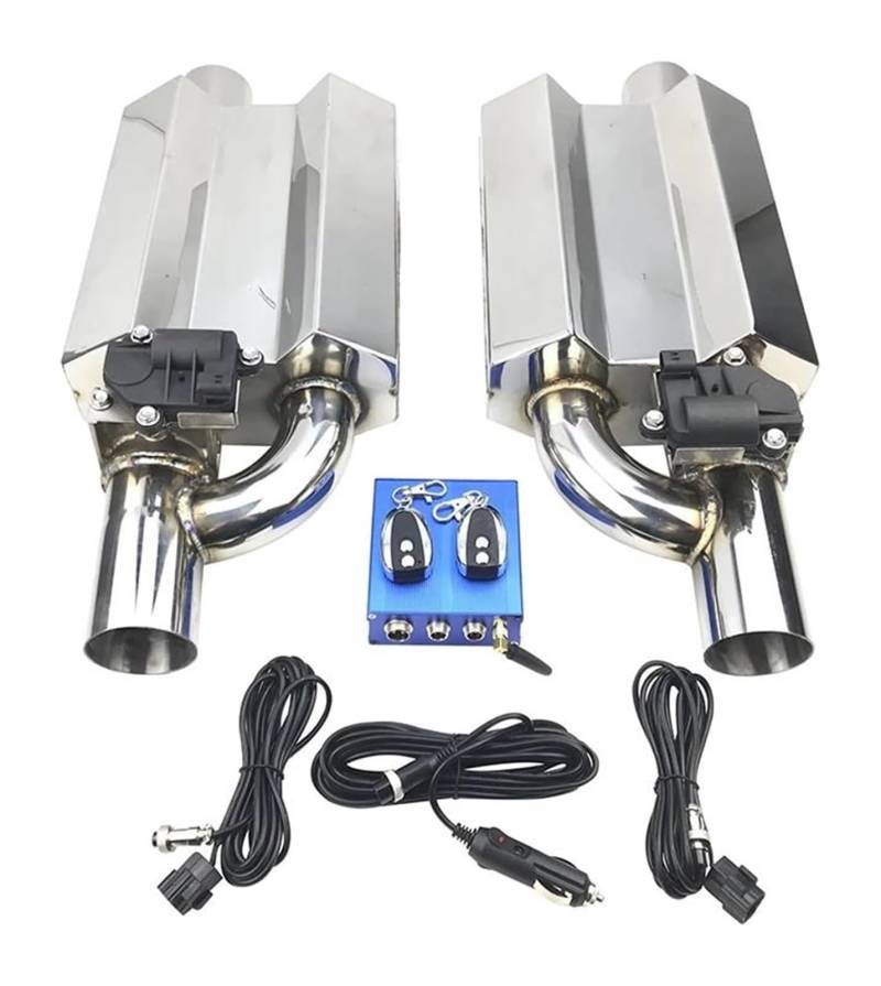 Endrohr Schalldämpfer Für B&MW E90 E46 Auto Auspuff Schalldämpfer 304 Edelstahl Elektrische Fernbedienung Schalter Tiefe Sound Rohr Doppel Schwanz(76mm) von LAPPGNGFYA