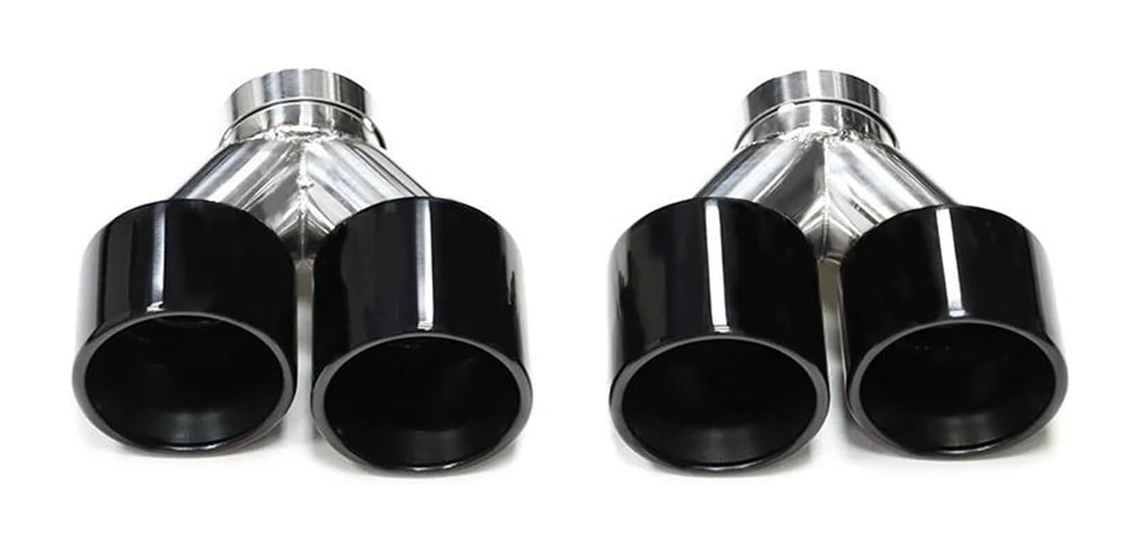 Endrohr Schalldämpfer Für B&MW F10 F11 535d 535i 640i 640d Up To G30 G31 Quad Carbon Fiber Auspuff Tipp Auto System Düse Schwanz Rohr(Schwarz) von LAPPGNGFYA