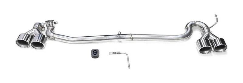 Endrohr Schalldämpfer Für B&MW Für F10 F11 520i 523i 525i 528i 530i Up To Für M5 Edelstahl Dual Auspuffrohr Quad Tip Schalldämpfer Schwanz(Silber) von LAPPGNGFYA