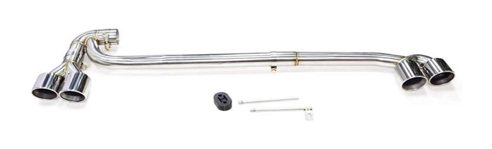 Endrohr Schalldämpfer Für B&MW Für F25 X3 F26 X4 Autoschalldämpfer Quad Auspuffspitzen Einzelne Innere Endrohr Auspuffanlage Düse(Silber) von LAPPGNGFYA
