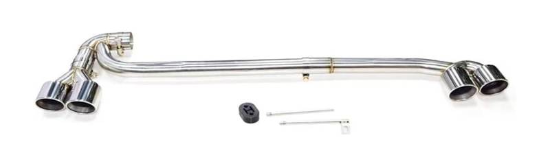 Endrohr Schalldämpfer Für B&MW Für F25 X3 F26 X4 Autoschalldämpfer Quad Auspuffspitzen Einzelne Innere Endrohr Auspuffanlage Düse(Silber) von LAPPGNGFYA
