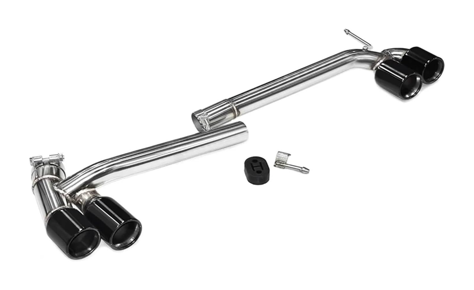 Endrohr Schalldämpfer Für B&MW Für F30 F31 320i 318i 2013-2016 Verbesserte Für MT Für MP Auspuffrohr Stoßstange 4 Outlet Schwanz Schalldämpfer(Schwarz) von LAPPGNGFYA