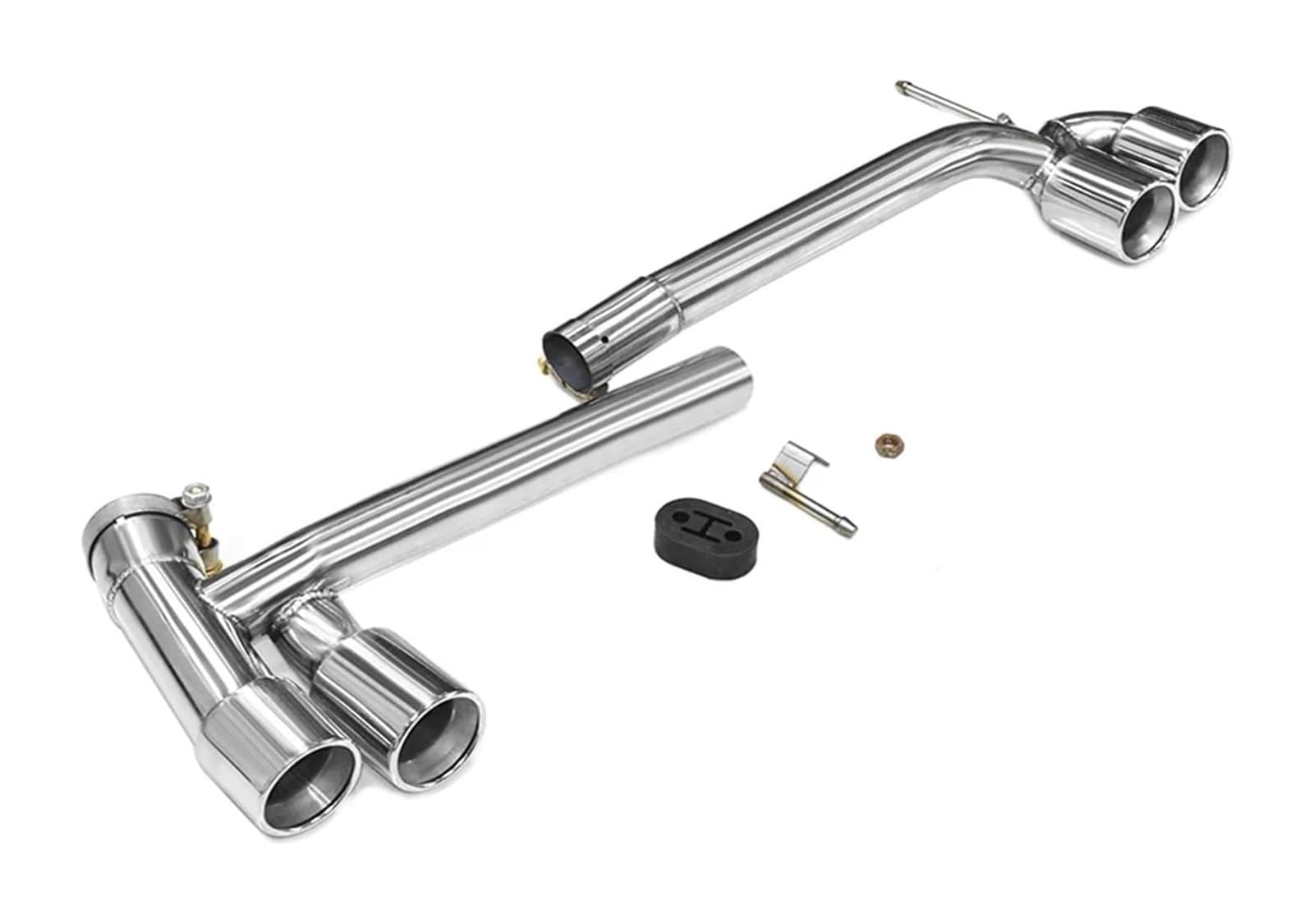 Endrohr Schalldämpfer Für B&MW Für F30 F31 320i 318i 2013-2016 Verbesserte Für MT Für MP Auspuffrohr Stoßstange 4 Outlet Schwanz Schalldämpfer(Silber) von LAPPGNGFYA