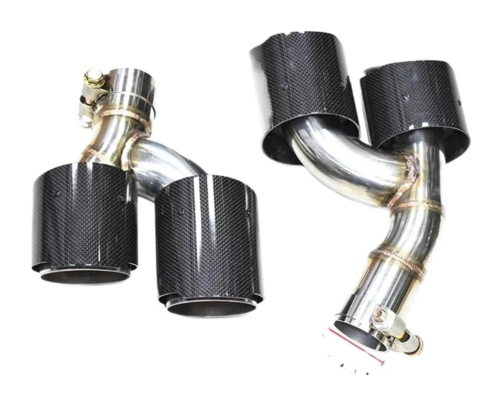 Endrohr Schalldämpfer Für B&MW Für G22 G23 G26 430i 425i 2021+ Quad Auto Auspuffblende Schalldämpfer System Endrohrdüse(C F C 60mm) von LAPPGNGFYA