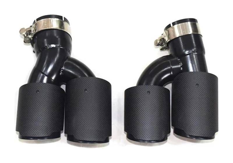 Endrohr Schalldämpfer Für B&MW Für M5 G30 G31 535i 528i 530i 2018+ Quad Auto Auspuffspitze Look Carbon Fiber Schalldämpfer Düse Endrohrsystem(Carbon Fiber B) von LAPPGNGFYA