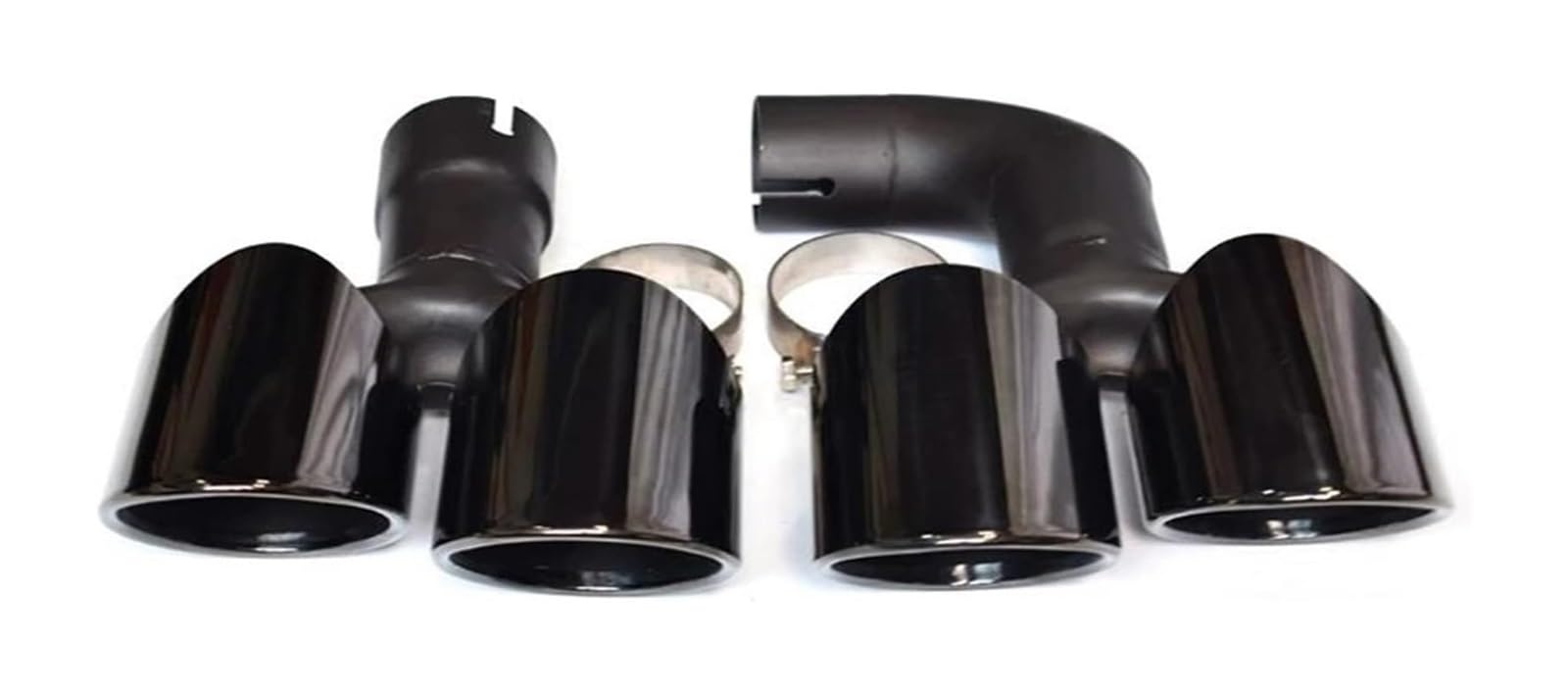 Endrohr Schalldämpfer Für B&MW Für X4 30i G02 2018-2021 Upgrade Für X4M Quad Auto Auspuff Tip Style Stoßstange Schalldämpfer System Düsenrohr 1 Paar(Black B) von LAPPGNGFYA