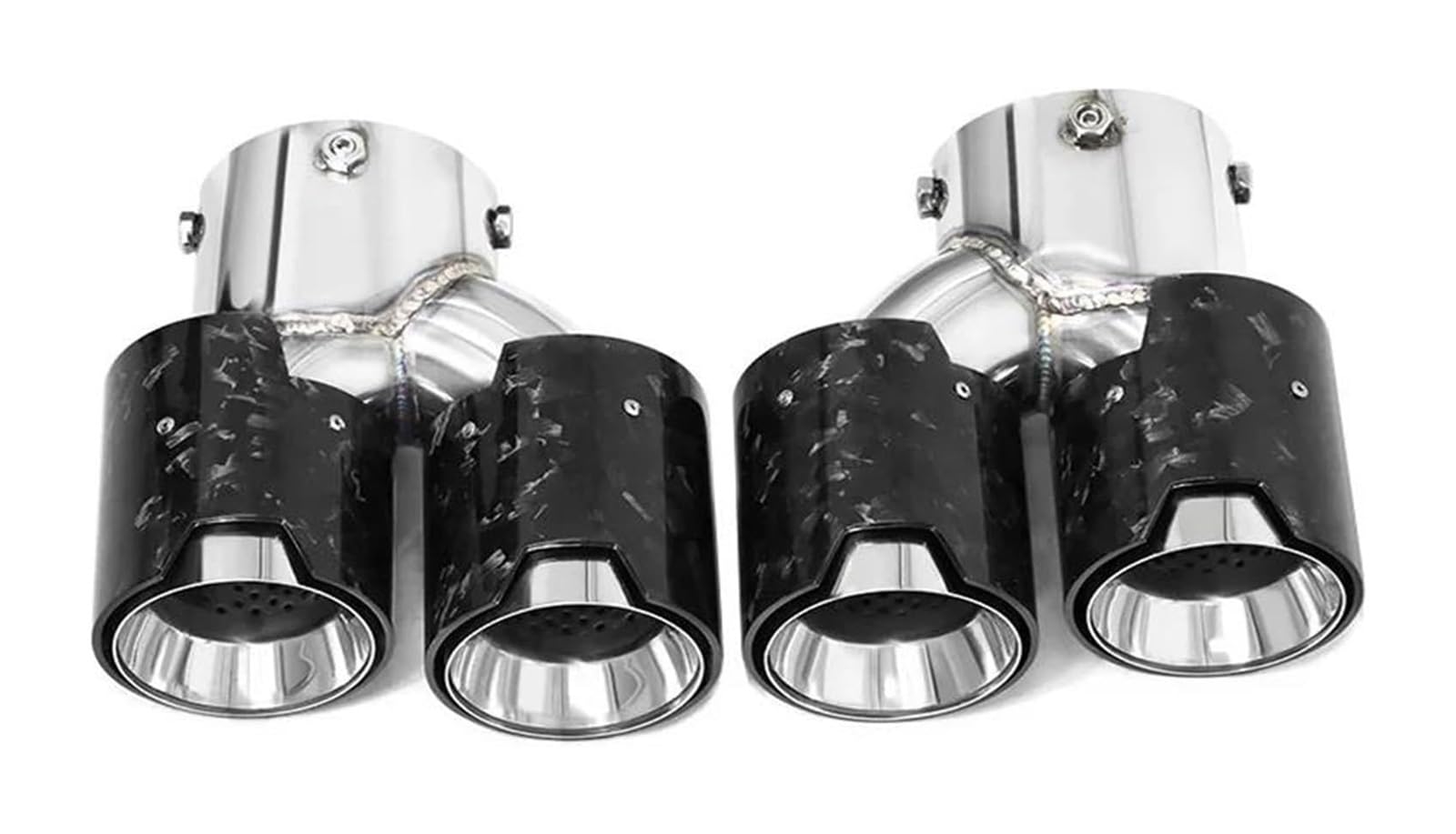 Endrohr Schalldämpfer Für B&MW G20 G21 Für M340i Quad Auto Auspuff Endrohr 304 Edelstahl Schalldämpfer Spitze Düse(Carbon Fiber E) von LAPPGNGFYA