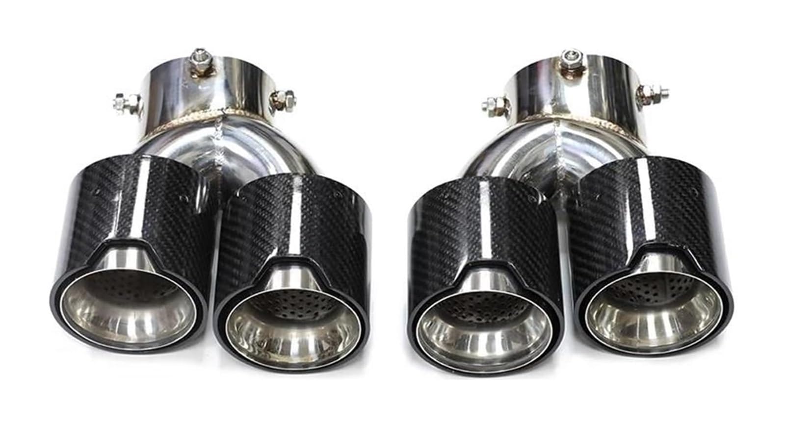 Endrohr Schalldämpfer Für B&MW G20 G21 Für M340i Quad Auto Auspuff Endrohr 304 Edelstahl Schalldämpfer Spitze Düse(Mpe Carbon Fiber B) von LAPPGNGFYA