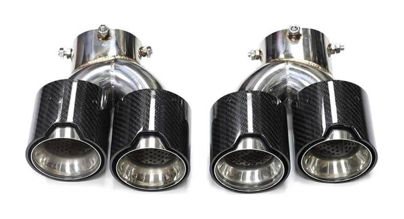 Endrohr Schalldämpfer Für B&MW G20 G21 Für M340i Quad Auto Auspuff Endrohr 304 Edelstahl Schalldämpfer Spitze Düse(Mpe Carbon Fiber B) von LAPPGNGFYA