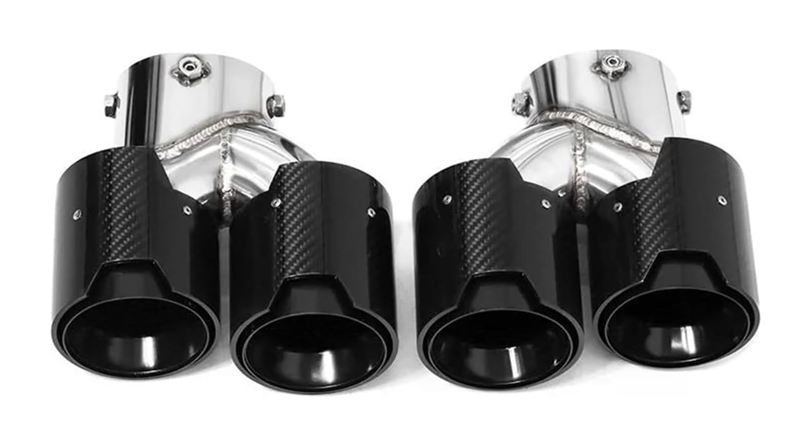 Endrohr Schalldämpfer Für B&MW G20 G21 Für M340i Quad Auto Auspuff Endrohr 304 Edelstahl Schalldämpfer Spitze Düse(Mpe Carbon Fiber a) von LAPPGNGFYA