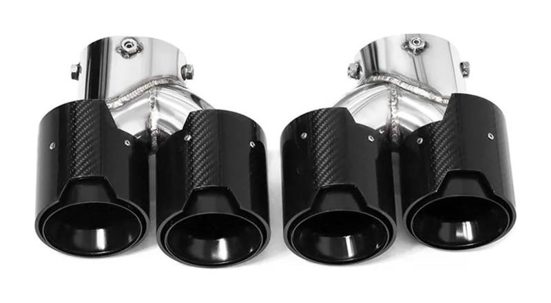 Endrohr Schalldämpfer Für B&MW G20 G21 Für M340i Quad Auto Auspuff Endrohr 304 Edelstahl Schalldämpfer Spitze Düse(Mpe Carbon Fiber a) von LAPPGNGFYA