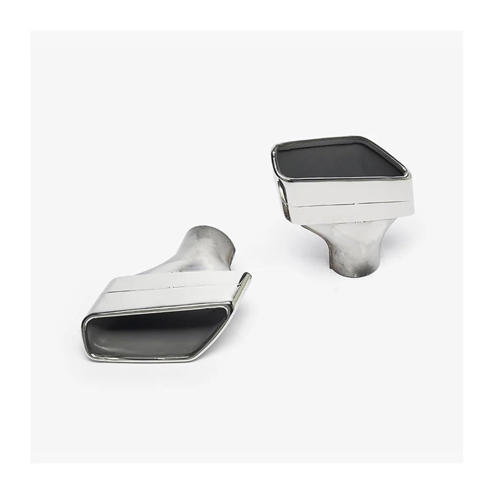 Endrohr Schalldämpfer Für B&MW G30 G38 525i 530i 528i Edelstahl Auto Auspuffblende Schalldämpfer Quadratische Düse Design Rohr 1 Paar(Silber) von LAPPGNGFYA