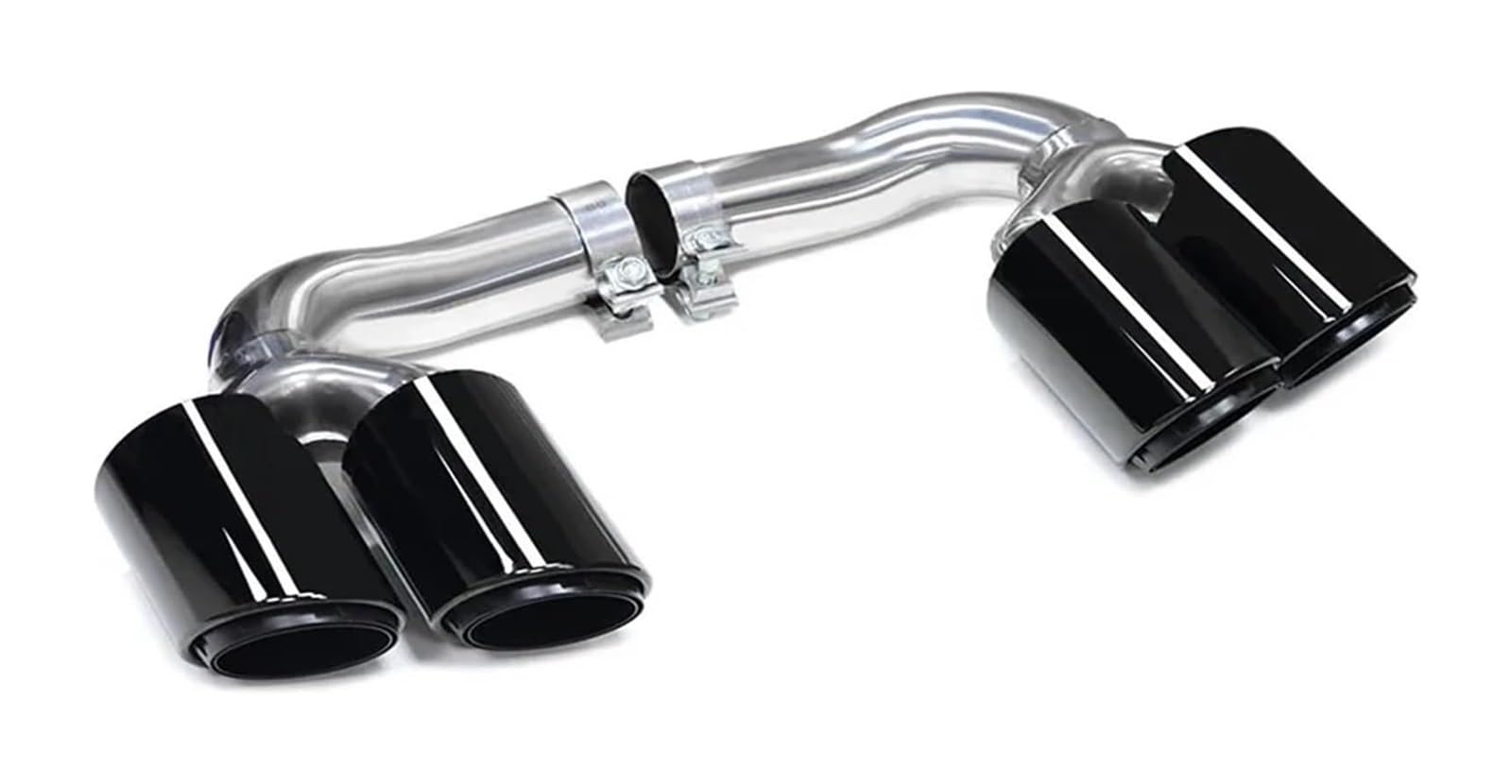 Endrohr Schalldämpfer Für Cayenne Für 9Y0 SUV 3.0 2018-up Benzin Schalldämpfer Spitze Schwanz Rohr Auspuff System Düse Auto Ende Quad(Petrol Black) von LAPPGNGFYA
