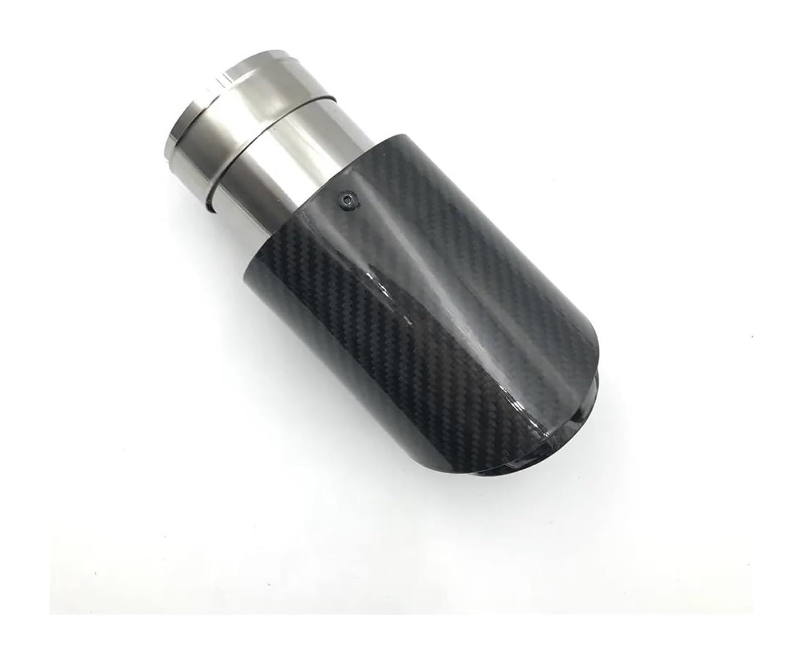 Endrohr Schalldämpfer Für Cayenne Universal Dreischichtiges Auspuffrohr Twill Glänzend Schwarz Und Fiber Carbon Auto Schalldämpferspitze 1 PC(70 IN 89 OUT) von LAPPGNGFYA