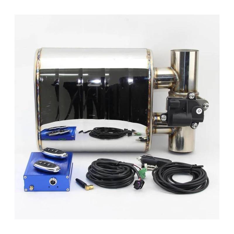 Endrohr Schalldämpfer Für E46 Auto Modifizierte Auspuffrohr Schalldämpfer 304 Edelstahl Elektronische Fernbedienung Ventil Geeignet(63mm B) von LAPPGNGFYA