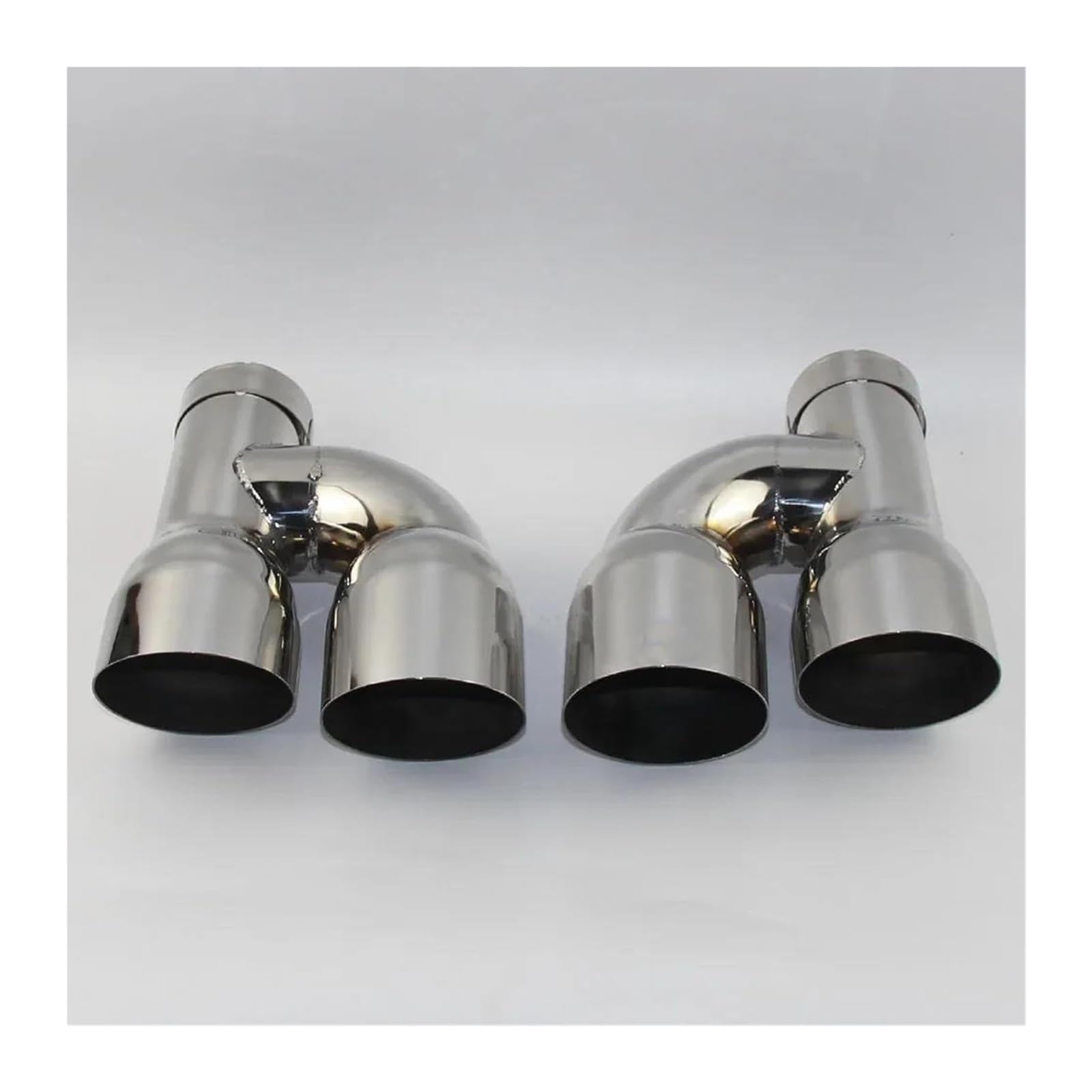 Endrohr Schalldämpfer Für G&olf 4 Autozubehör 304 Edelstahl H-Typ Einschicht Auspuffrohr Schalldämpfer Schwanz Hals Doppelt Aus(63mm out 89mm) von LAPPGNGFYA