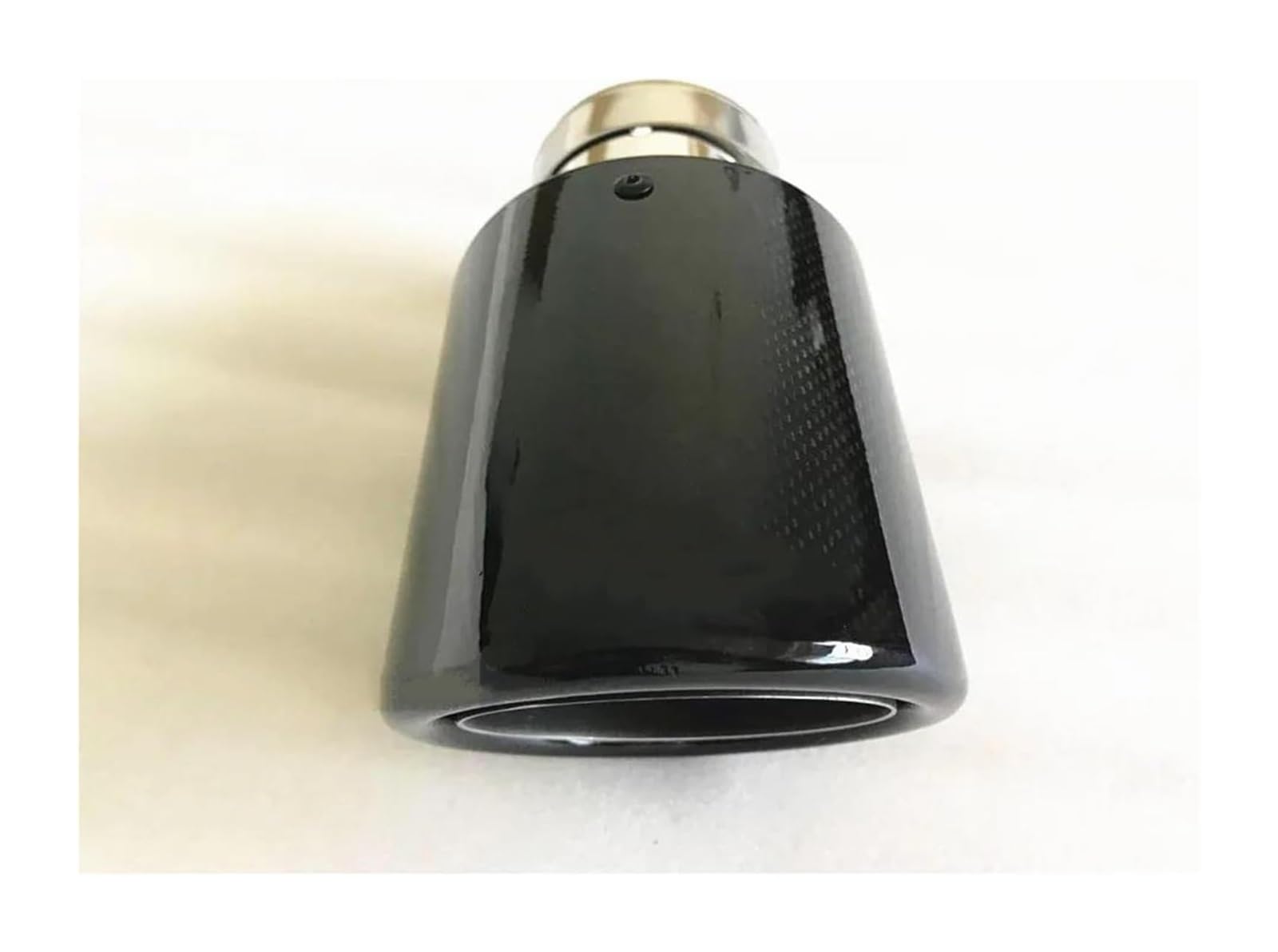 Endrohr Schalldämpfer Für Mercedes Auto Universal Modiflcation Edelstahl Einzel Auspuffrohr Vollcarbon Matt Schwarz Abdeckung Schalldämpfer Spitze(76-101) von LAPPGNGFYA