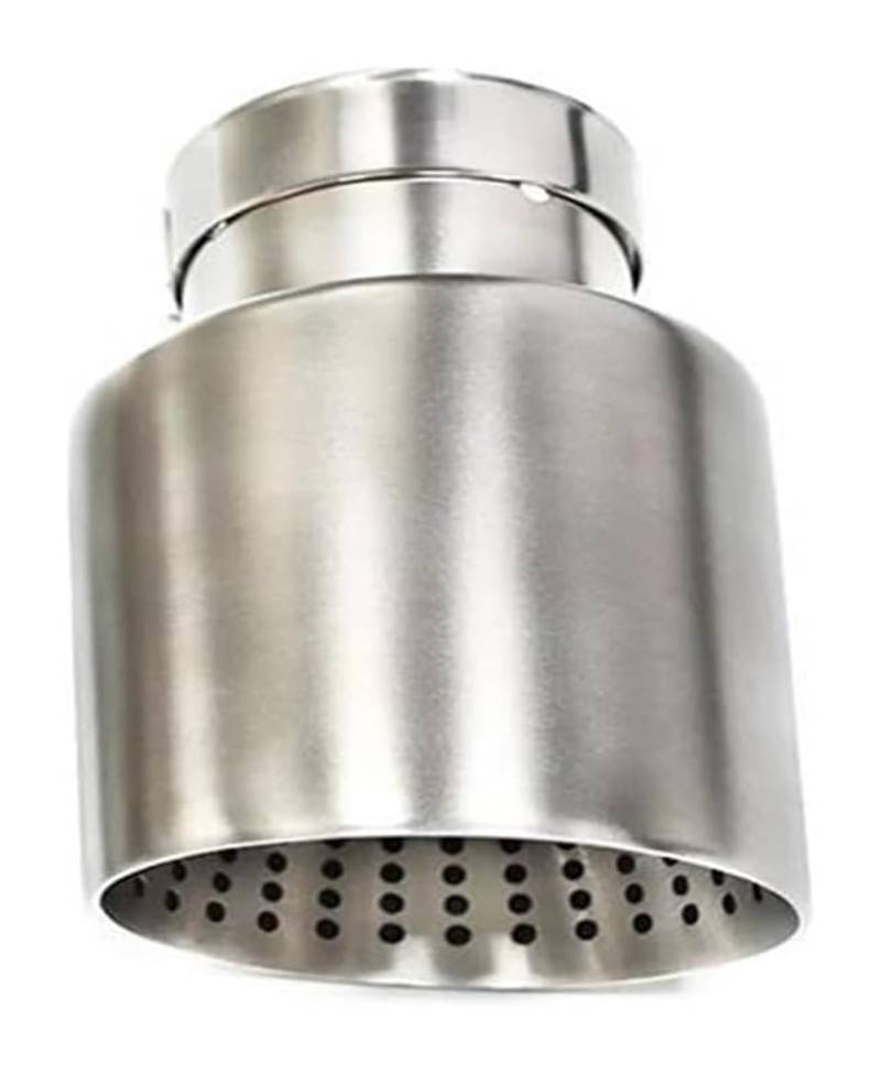 Endrohr Schalldämpfer Für VW GTI MK7 Für Golf7 Matt Edelstahl Auto Auspuffblende System Rohr Universaldüse 60MM 63mm Schalldämpfer 1 Stück(ID 60 OD 114) von LAPPGNGFYA