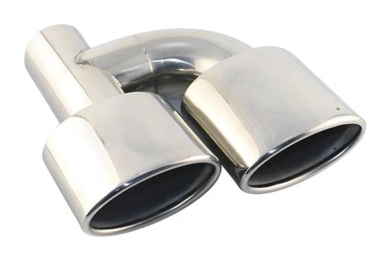 Endrohr Schalldämpfer Schnittstelle 63 Mm Dual Outlet Auto Auspuff Spitze Rand Schalldämpfer Endrohr Edelstahl Abdeckungen Zierleisten LINKS Für W211 W204 C63 von LAPPGNGFYA