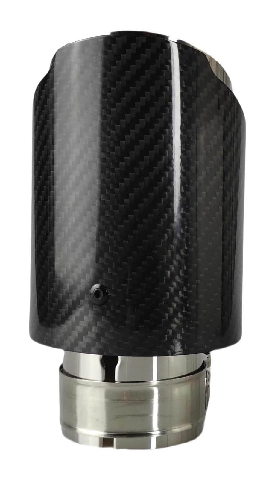 Endrohr Schalldämpfer Universal Auto Carbon Fiber Endrohr Edelstahl Schalldämpfer Polieren Twill Glänzend Schalldämpfer Auspuffdüse 1 Pcs(60-89) von LAPPGNGFYA