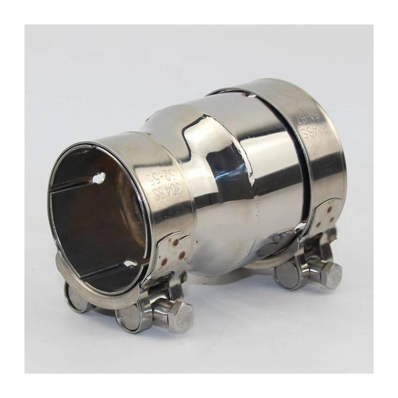Endrohr Schalldämpfer Universal Auto Edelstahl Standard Auspuff Reduzierstück Verbindungsrohr 54mm Out 66mm Außendurchmesser(OD 54-60) von LAPPGNGFYA