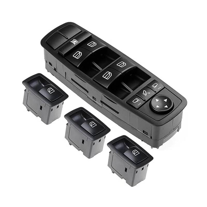 Fensterheberschalter Für B&enz ML Für GL W164 2518200510 Vorne Links Power Elektrische Fenster Schalter Auto 2518300290 A2518300290(Set Window) von LAPPGNGFYA
