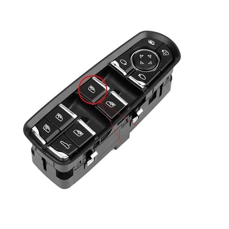 Fensterheberschalter Für Cayenne 2010-2016 Für Macan 2014-2018 Elektrische Fenster Schalter Auto Taste Kappe Abdeckung Fahrer Master Seite(NO.1 Button) von LAPPGNGFYA