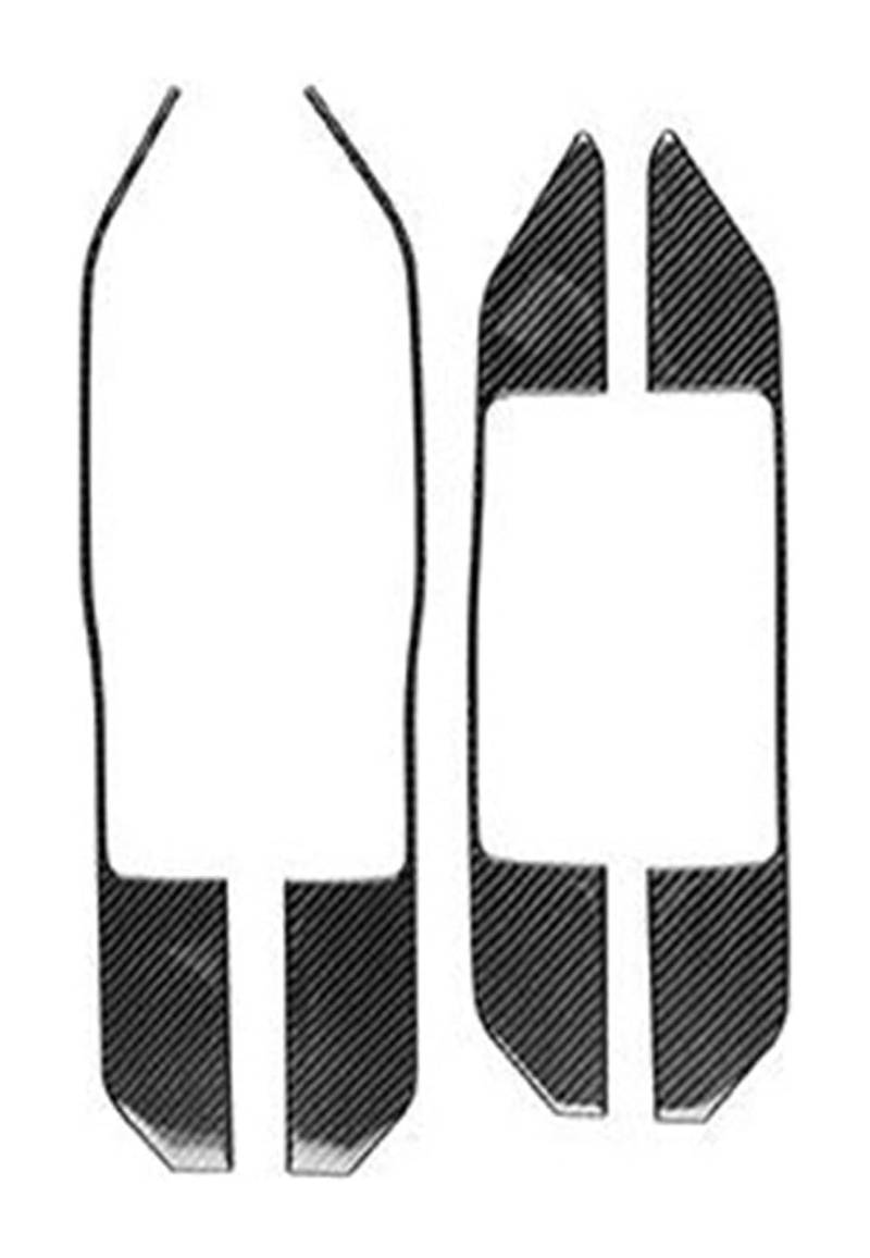 Fensterheberschalter Für Dodge Für Caliber 2007 2008 Kohlefaser-Fensterheber-Bedienknopf-Panel-Trimm-Auto-Innendekor-Aufkleber(2 Black) von LAPPGNGFYA