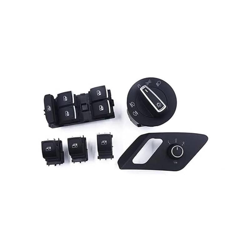 Fensterheberschalter Für G&olf Für Mk7 2013-2019 Auto Scheinwerfer Schalter Elektronische Seite Fenster Glas Taste von LAPPGNGFYA