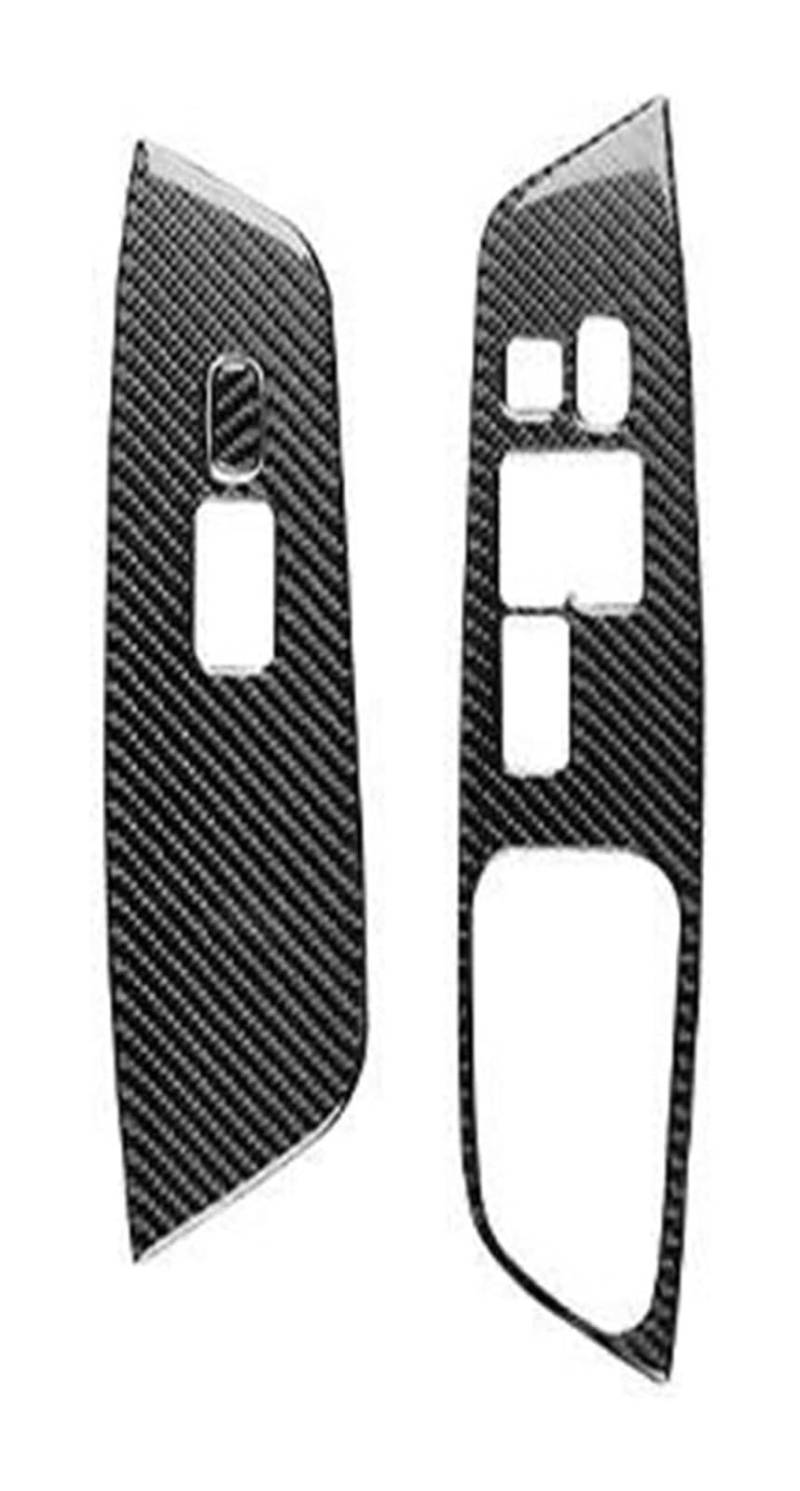 Fensterheberschalter Für Hyundai Für Veloster 2011-2017 Carbon Fiber Fensterheber Control Button Panel Abdeckung InteriorDecorative Aufkleber(Black Rhd) von LAPPGNGFYA