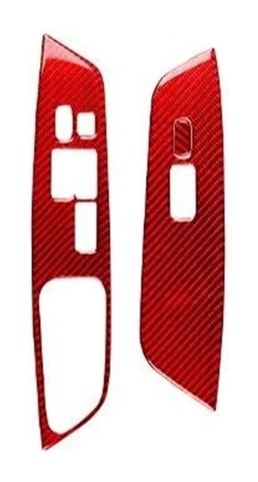 Fensterheberschalter Für Hyundai Für Veloster 2011-2017 Carbon Fiber Fensterheber Control Button Panel Abdeckung InteriorDecorative Aufkleber(Red Lhd) von LAPPGNGFYA
