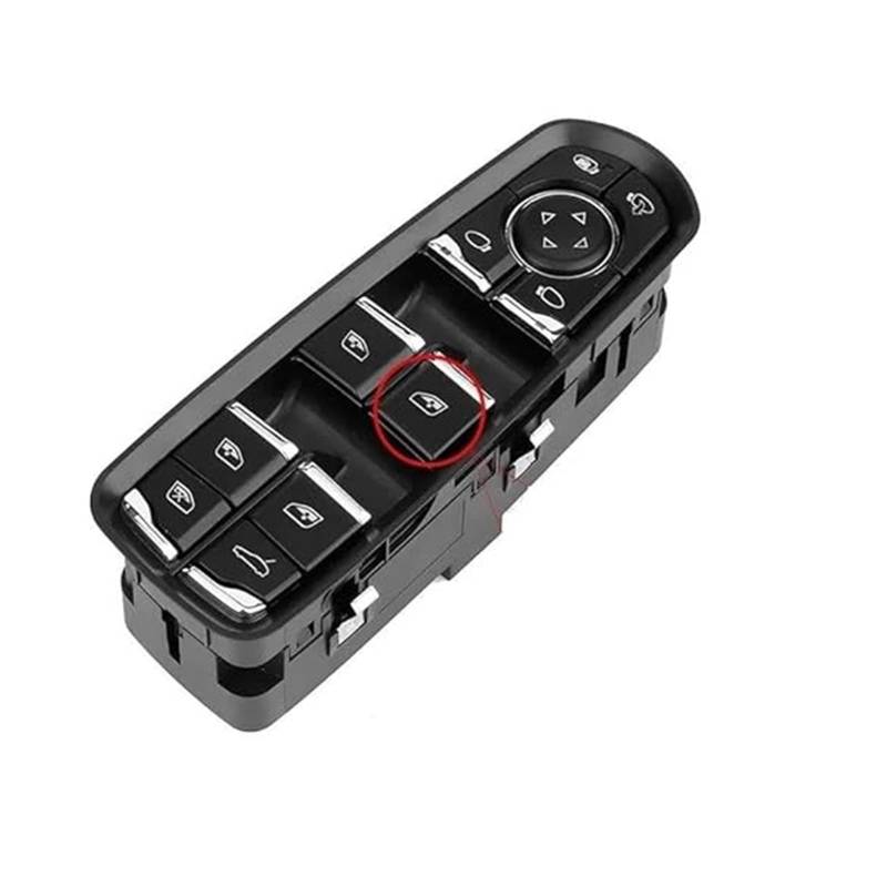 Fensterheberschalter Für Macan 2014-2018 Für Cayenne 2010-2016 Elektrische Fenster Schalter Auto Taste Kappe Abdeckung Fahrer Master Seite(NO.2 Button) von LAPPGNGFYA