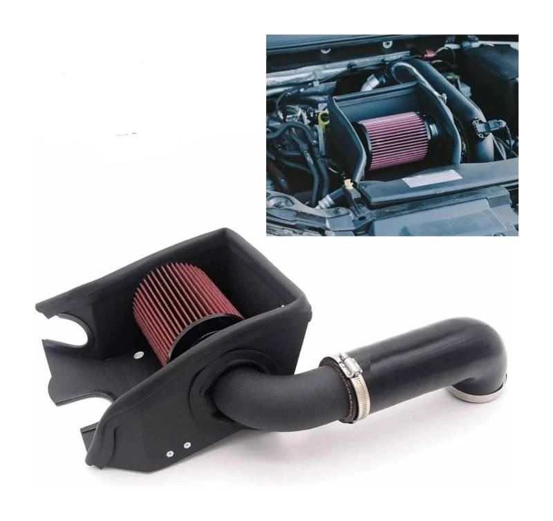 Für A3 Für Q2 Für Q3 1.4 EA211 Schwarzes Luftansaugrohr Hitzeschild Filter Autoluftansaugrohr Luftfilter Ansaugschlauch(RED AND BLACK PIPE) von LAPPGNGFYA