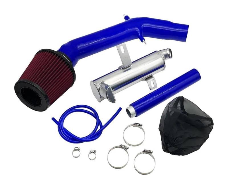 Für Abarth 500 595 695 Mit Aluminium Reduzieren Wischer Tank Luftfilter Silikon Intake Modifizierte Kit Auto Lufteinlass Luftfilter Ansaugschlauch(Blau) von LAPPGNGFYA