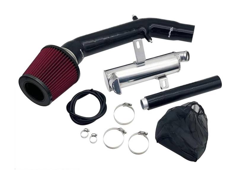 Für Abarth 500 595 695 Mit Aluminium Reduzieren Wischer Tank Luftfilter Silikon Intake Modifizierte Kit Luftfilter Ansaugschlauch(Blau) von LAPPGNGFYA