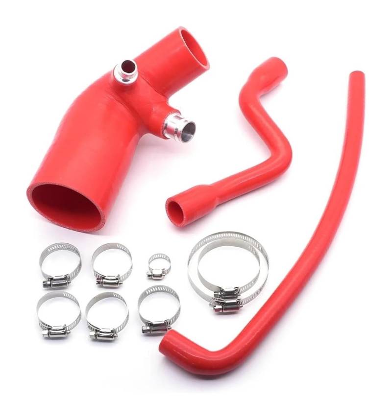 Für B&MW F20 F21 F30 F31 F35 316i 116i 118i N13 Motor 2011-2015 Auto Air Intake Silikon Schlauch Turbo Ladung Rohr Passt Luftfilter Ansaugschlauch(rot) von LAPPGNGFYA