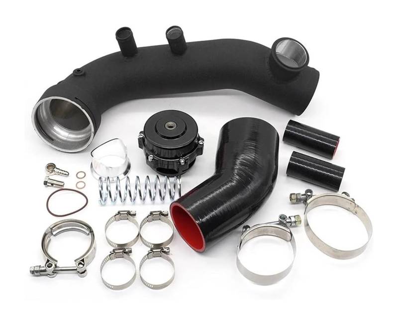 Für B&MW N54 Für Motor 2011 2012 135i 335i 1M Blow Off Ventil Turbo Ladung Rohr Mit Für BOV Kit Auto Lufteinlass Luftfilter Ansaugschlauch(Pipe-BK) von LAPPGNGFYA