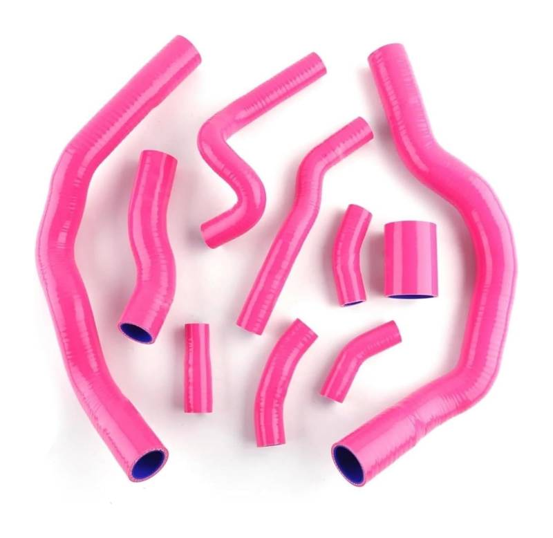 Für B&MW S R52 R53 Für M&ini Für Cooper 1.6L 2000-2008 Silikon Kühler Kühlmittel Schlauch Rohr Kit Auto Lufteinlass Luftfilter Ansaugschlauch(Rosa) von LAPPGNGFYA